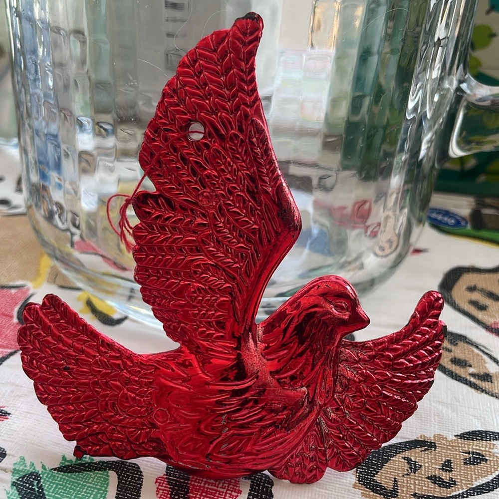 Red Dove Ornament